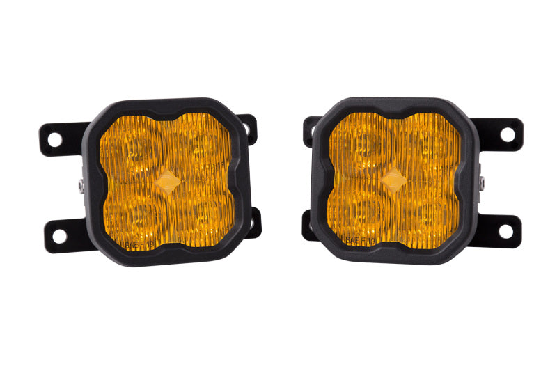 Diode Dynamics SS3 Max Type AS Kit ABL - Yellow SAE Fog-Light Bars & Cubes-Grocery Getter Performance