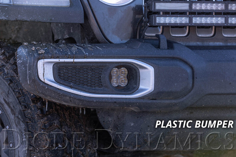 Diode Dynamics SS3 Max Type MS Kit ABL - Yellow SAE Fog-Light Bars & Cubes-Grocery Getter Performance