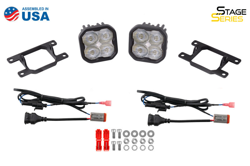 Diode Dynamics SS3 Sport Type AS Kit ABL - White SAE Fog-Light Bars & Cubes-Grocery Getter Performance
