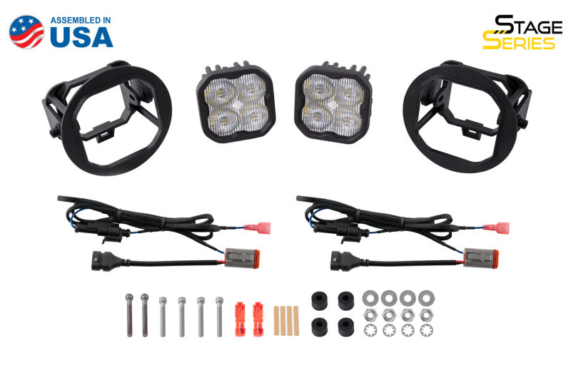 Diode Dynamics SS3 Sport Type FT Kit ABL - White SAE Fog-Light Bars & Cubes-Grocery Getter Performance