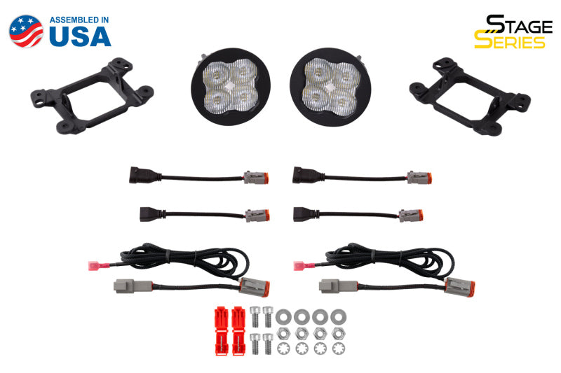 Diode Dynamics SS3 Sport Type M Kit ABL - White SAE Fog-Light Bars & Cubes-Grocery Getter Performance