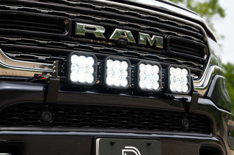 Diode Dynamics SS5 Grille CrossLink Lightbar Kit for 2019-Present Ram - Yellow Pro Combo-Light Bars & Cubes-Grocery Getter Performance
