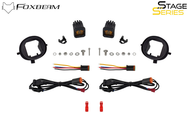 Diode Dynamics SSC1 Type MZ LED Fog Light Kit Yellow SAE Fog-Fog Lights-Grocery Getter Performance
