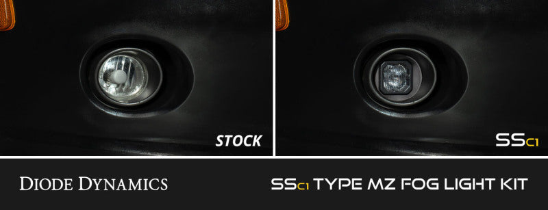 Diode Dynamics SSC1 Type MZ LED Fog Light Kit Yellow SAE Fog-Fog Lights-Grocery Getter Performance