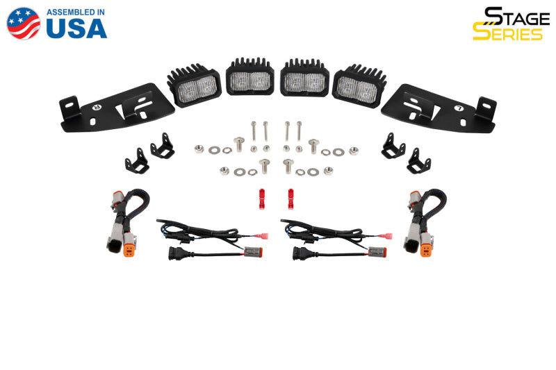 Diode Dynamics SSC2 LED Fog Pocket Kit for 2019-Present Ram - White Sport-Fog Lights-Grocery Getter Performance