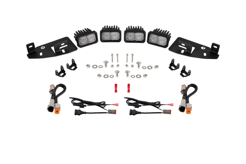 Diode Dynamics SSC2 LED Fog Pocket Kit for 2019-Present Ram - White Sport-Fog Lights-Grocery Getter Performance