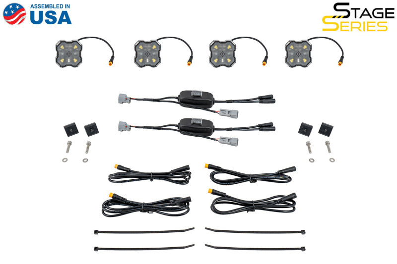 Diode Dynamics Stage Series LED Bed Light Kit for Toyota Tacoma- White Diffused-Light Accessories and Wiring-Grocery Getter Performance