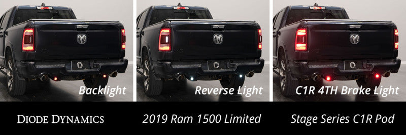 Diode Dynamics Stage Series Reverse Light Kit for 2019-Present Ram C2 Pro-Light Accessories and Wiring-Grocery Getter Performance