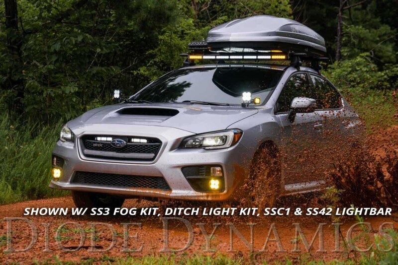 Diode Dynamics WRX 2015 SS6 LED Kit - White Wide-Light Bars & Cubes-Grocery Getter Performance