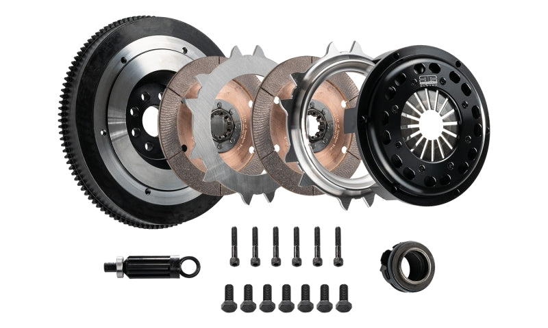 DKM Clutch 00-06 BMW M3 184mm Ceramic Twin Disc MR Clutch Kit w/Flywheel (650 ft/lbs Torque)-Clutch Kits - Multi-Grocery Getter Performance