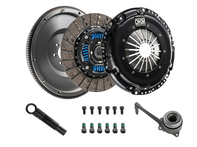 DKM Clutch 2.0 VW/Audi A3 FSI 6 Bolt Sprung Organic MB Clutch w/Steel Flywheel (440 ft/lbs Torque)-Clutch Kits - Single-Grocery Getter Performance