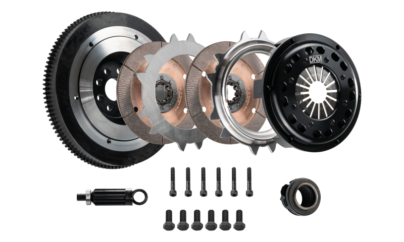 DKM Clutch BMW E34/E36/E39/E46/Z3 (6 Cyl) Ceramic Twin Disc MR Clutch w/Flywheel (650 ft/lbs Torque)-Clutch Kits - Multi-Grocery Getter Performance