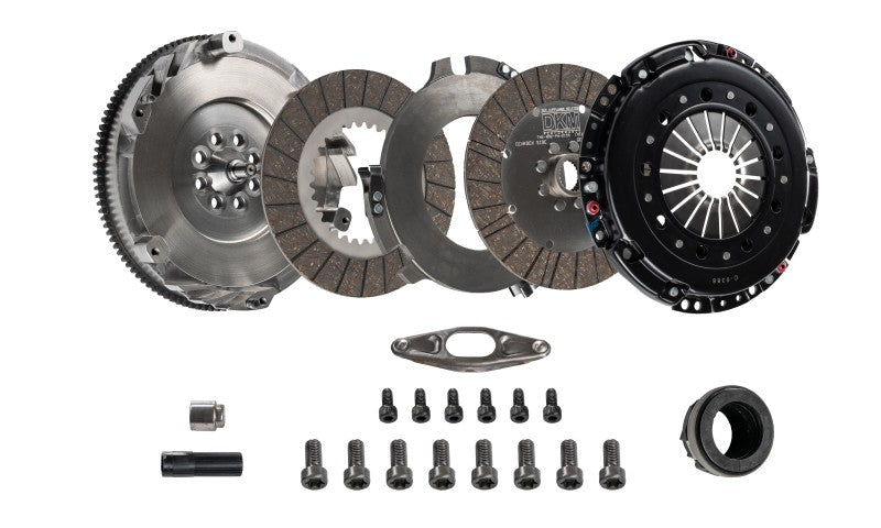 DKM Clutch BMW E9X 335i MS Organic Twin Disc Clutch Kit w/Flywheel (660 ft/lbs Torque)-Clutch Kits - Multi-Grocery Getter Performance