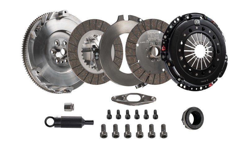 DKM Clutch VW MK4 R32 MS Twin Disc Clutch Kit w/Steel Flywheel (660 ft/lbs Torque)-Clutch Kits - Multi-Grocery Getter Performance