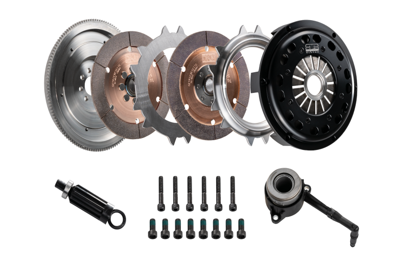 DKM Clutch VW/Audi 2.0L TSI (8 Bolt) Ceramic Twin Disc MR Clutch w/Flywheel (650 ft/lbs Torque)-Clutch Kits - Multi-Grocery Getter Performance