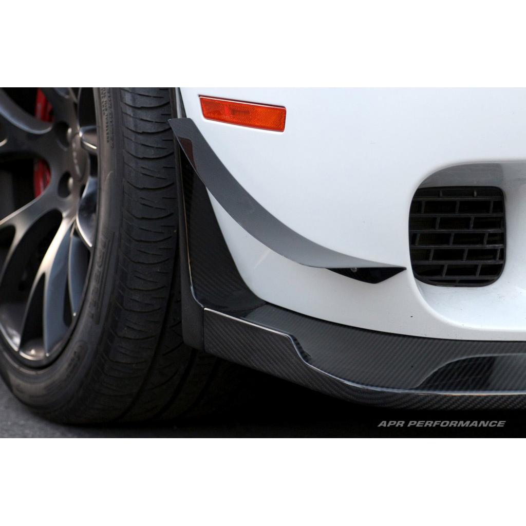 Dodge Challenger Hellcat Carbon Fiber Front Bumper Canards 2015-2023-Front Bumper Canards-Grocery Getter Performance