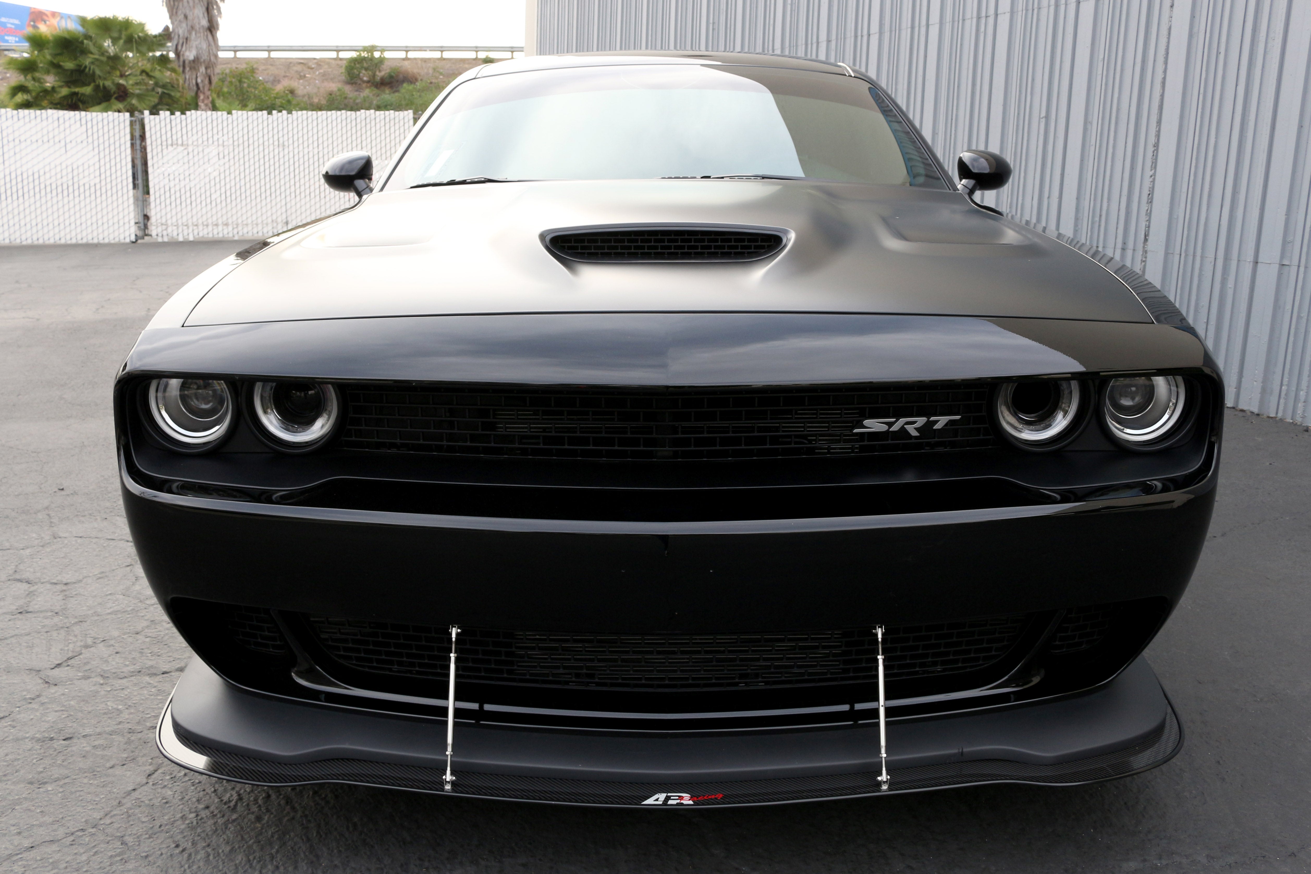 Dodge Challenger Hellcat Carbon Fiber Front Wind Splitter 2015 - 2023-Front Wind Splitter-Grocery Getter Performance