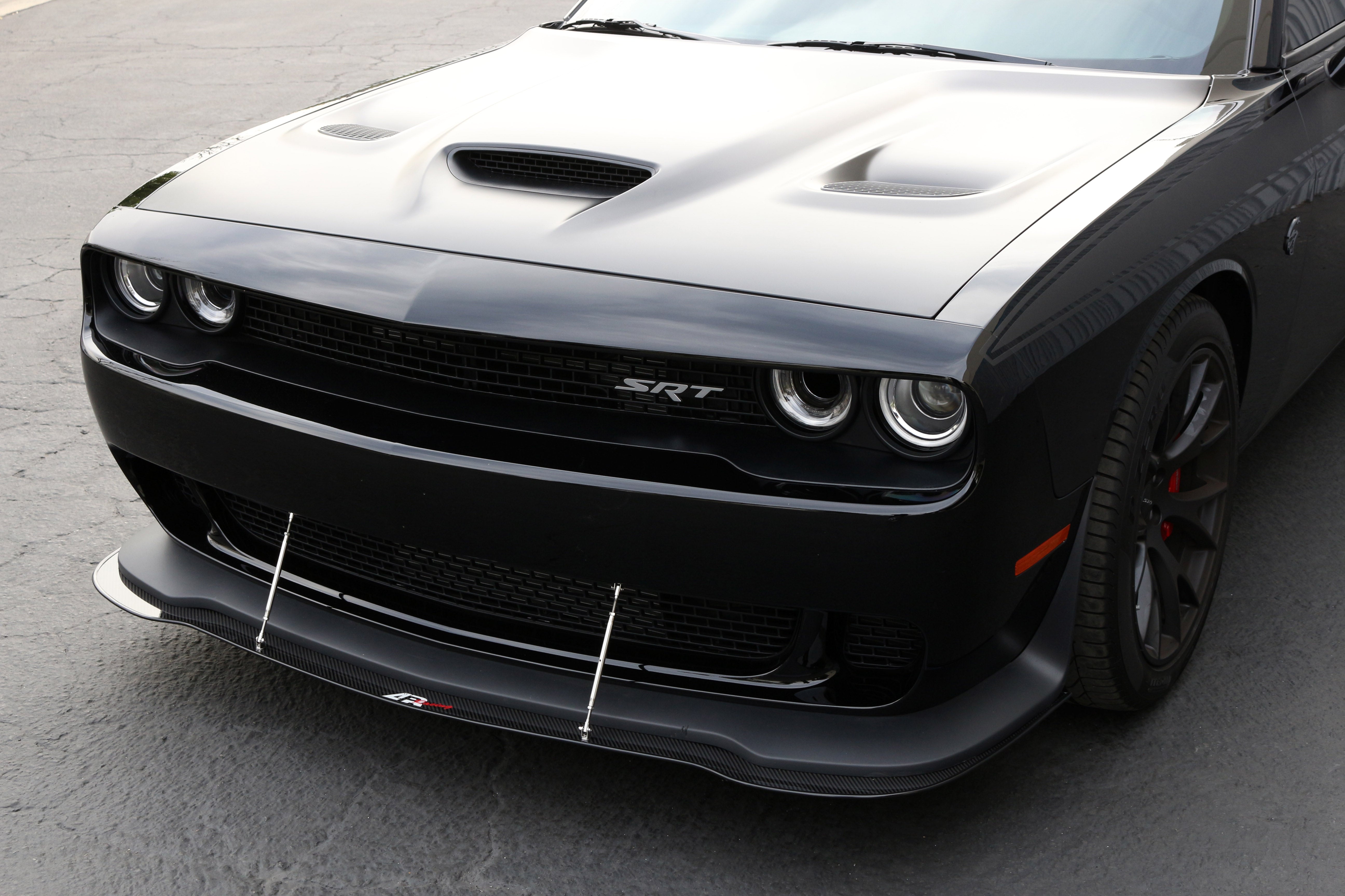 Dodge Challenger Hellcat Carbon Fiber Front Wind Splitter 2015 - 2023-Front Wind Splitter-Grocery Getter Performance