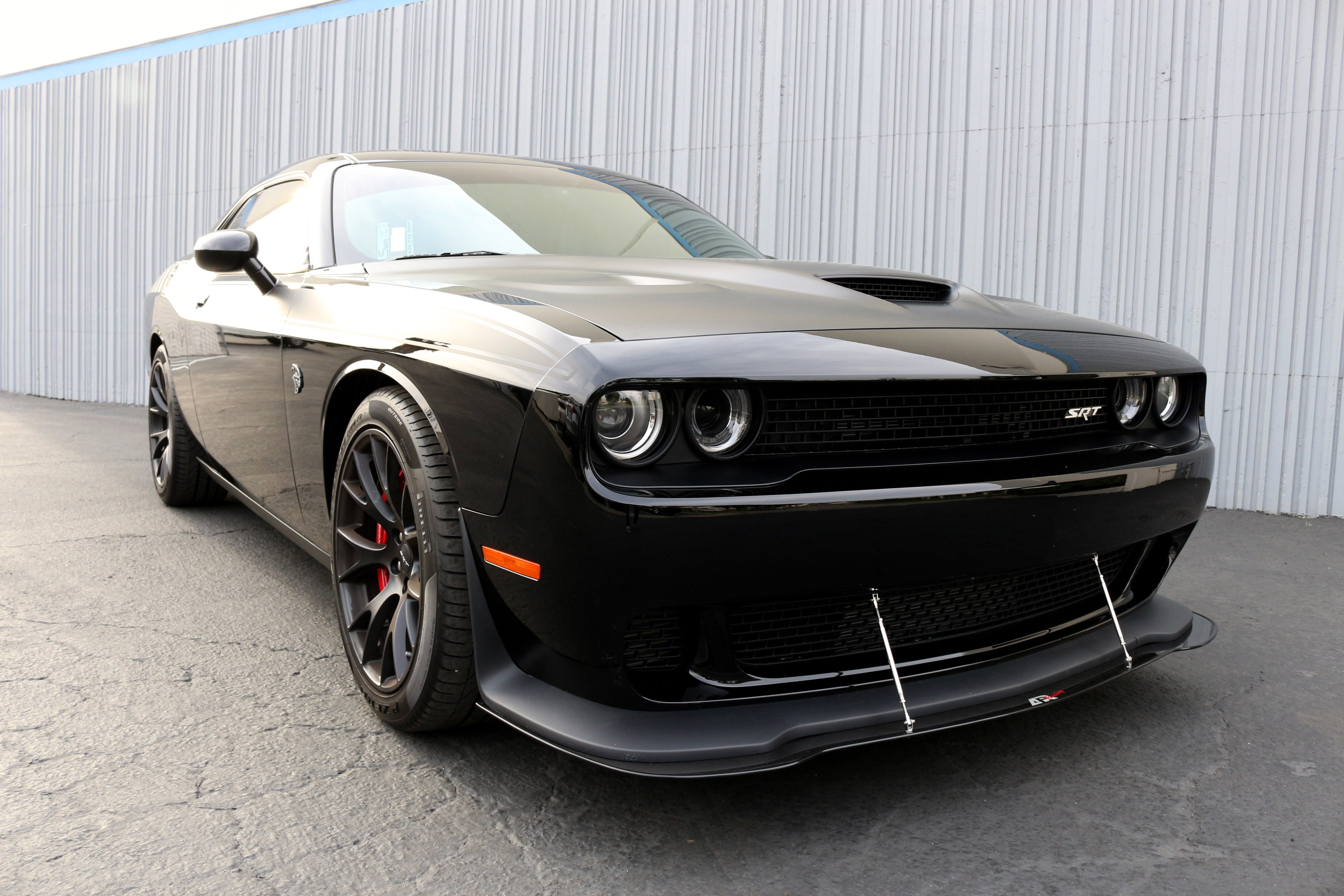 Dodge Challenger Hellcat Carbon Fiber Front Wind Splitter 2015 - 2023-Front Wind Splitter-Grocery Getter Performance