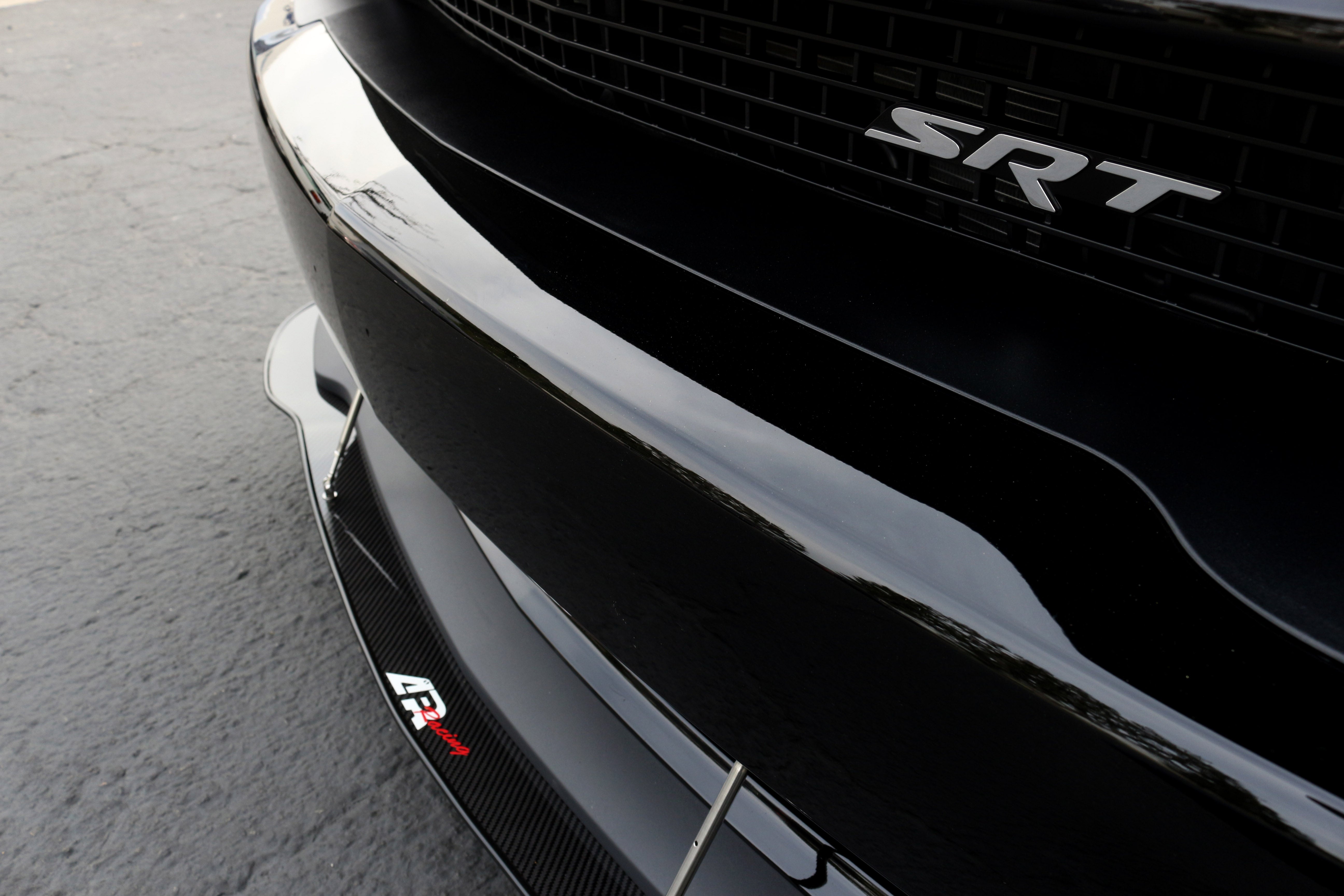 Dodge Challenger Hellcat Carbon Fiber Front Wind Splitter 2015 - 2023-Front Wind Splitter-Grocery Getter Performance