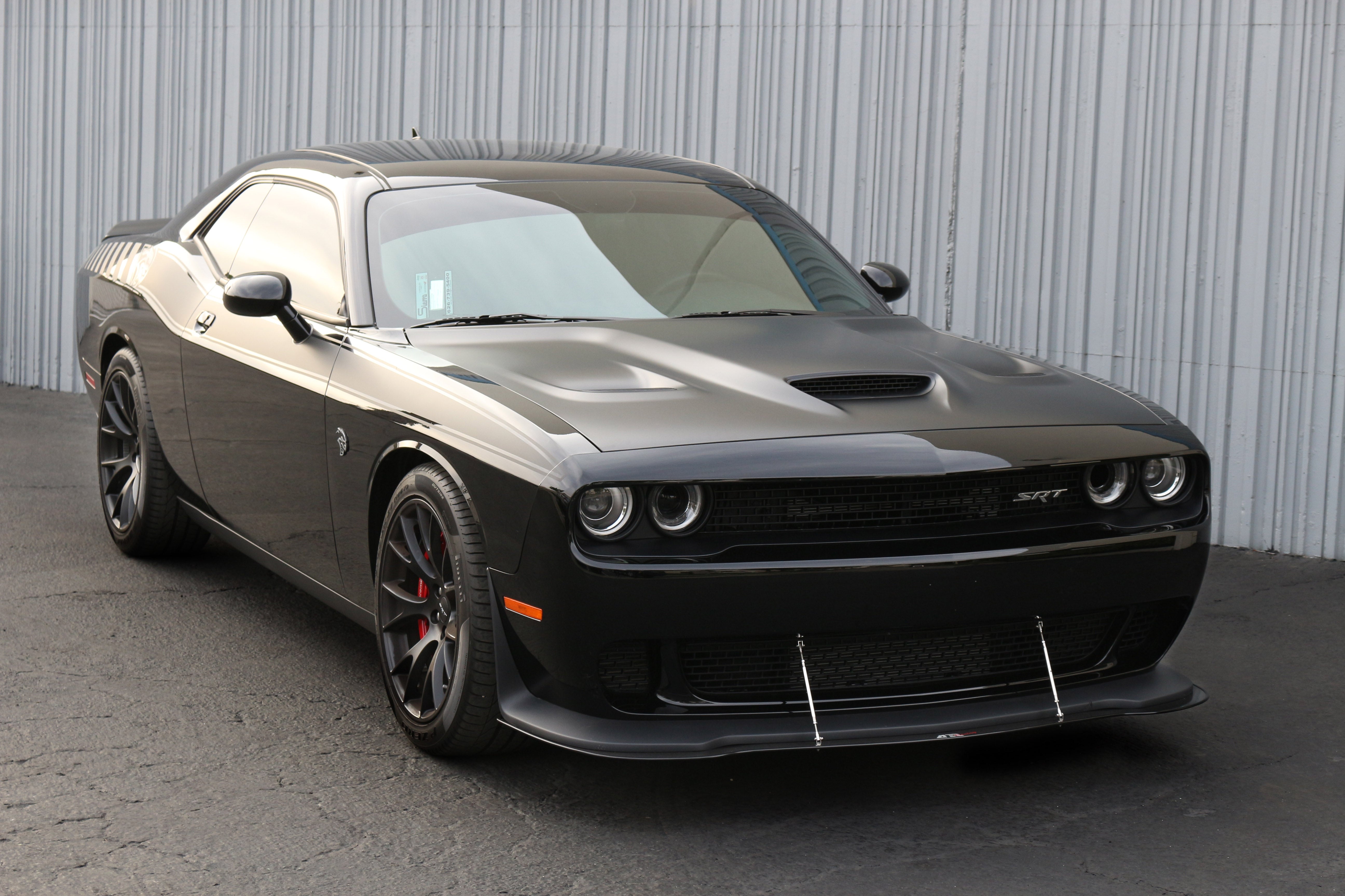Dodge Challenger Hellcat Carbon Fiber Front Wind Splitter 2015 - 2023-Front Wind Splitter-Grocery Getter Performance