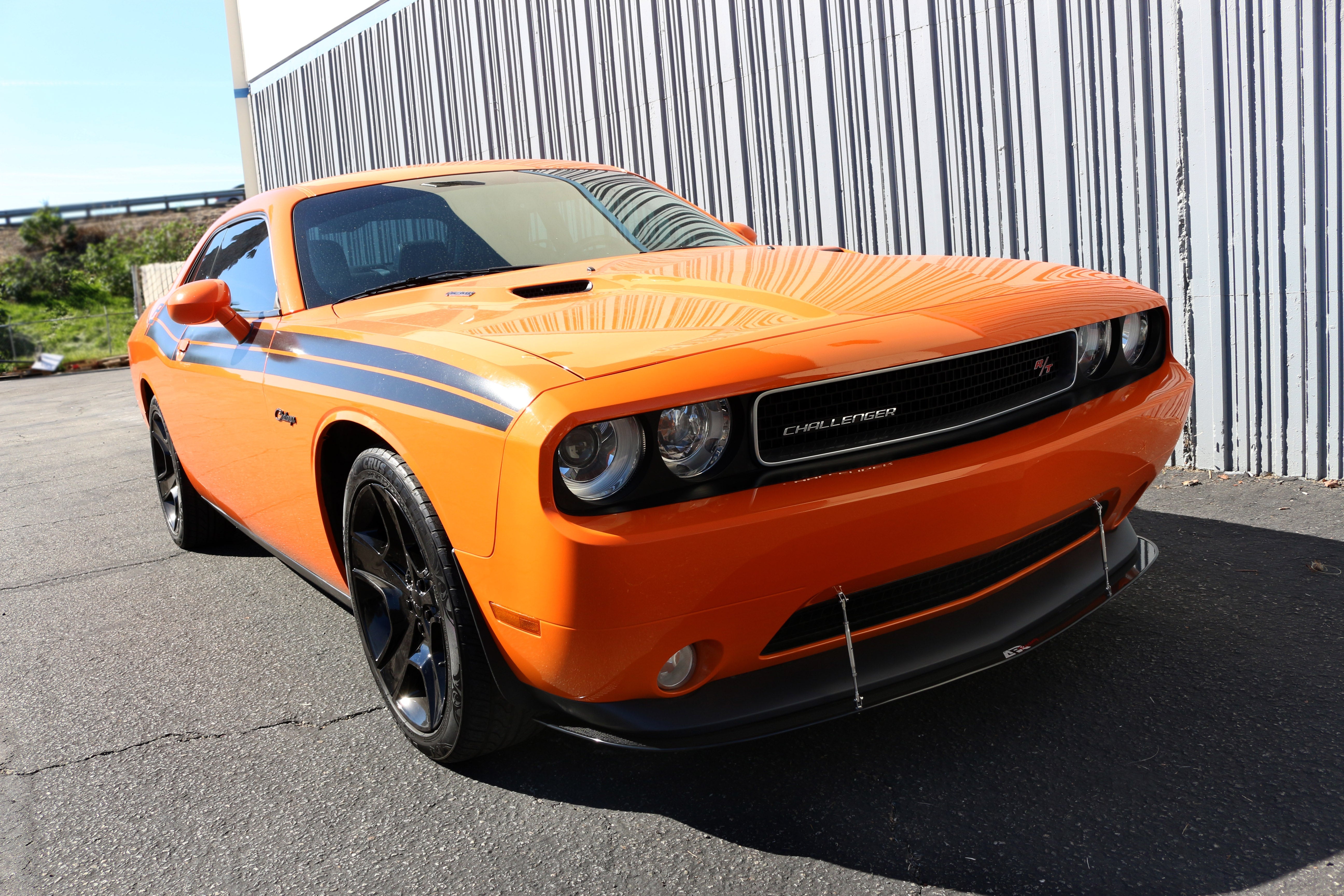 Dodge Challenger RT/ SXT Carbon Fiber Front Wind Splitter 2011 - 2014-Front Wind Splitter-Grocery Getter Performance