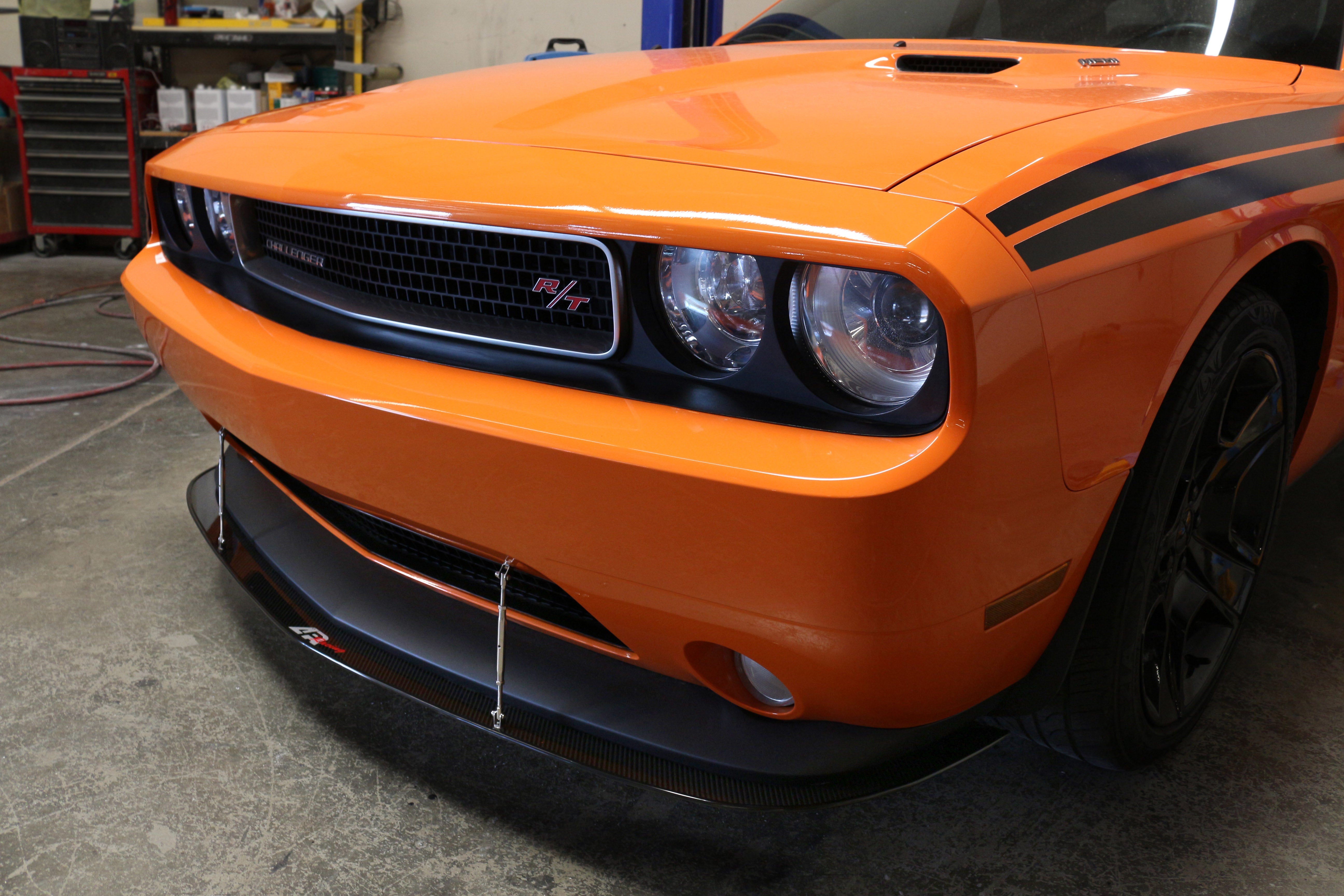 Dodge Challenger RT/ SXT Carbon Fiber Front Wind Splitter 2011 - 2014-Front Wind Splitter-Grocery Getter Performance