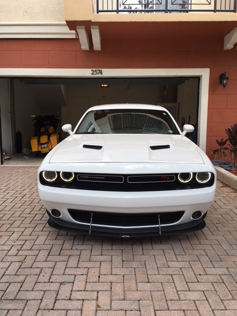 Dodge Challenger RT/ SXT Carbon Fiber Front Wind Splitter 2015 - 2023-Front Wind Splitter-Grocery Getter Performance