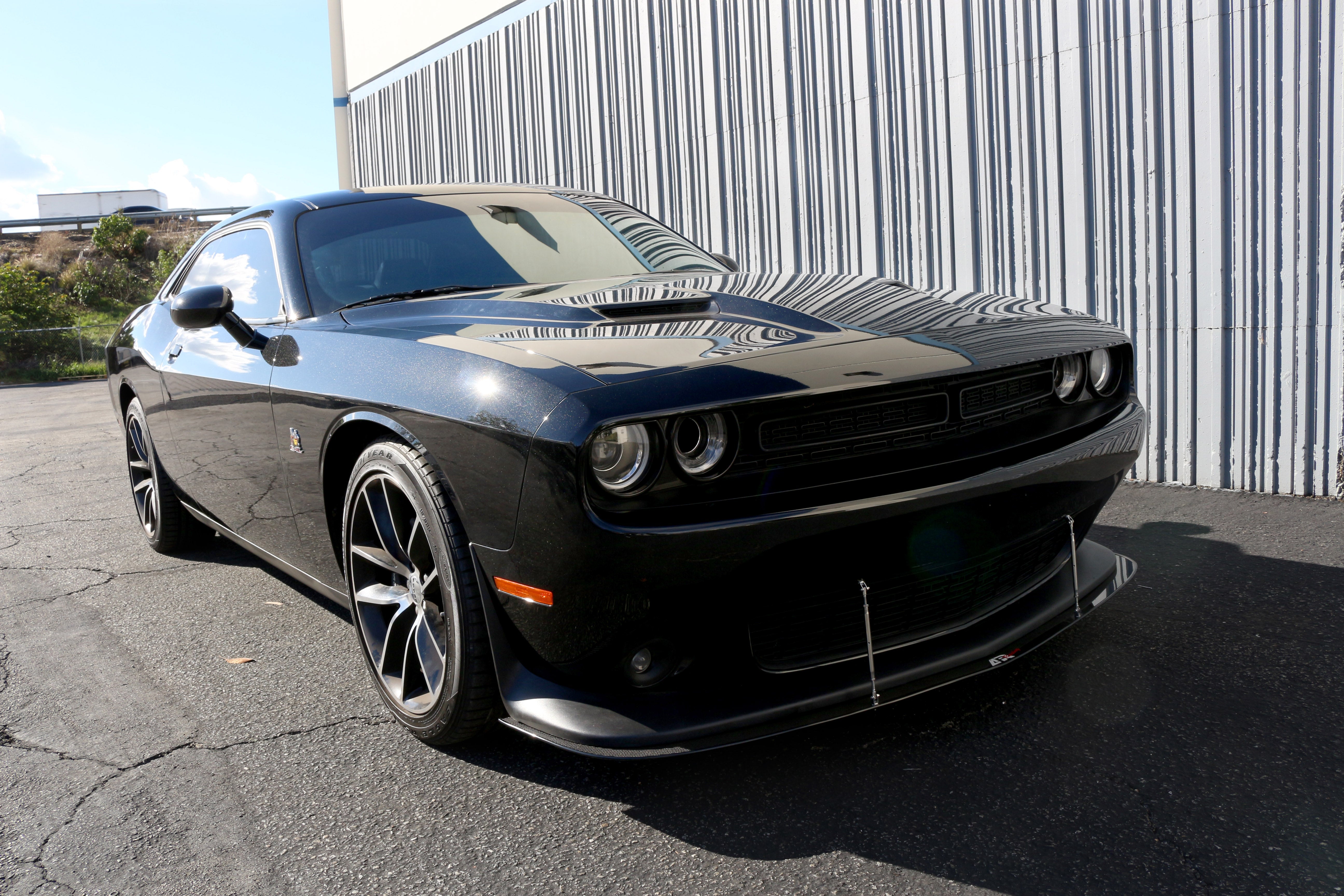 Dodge Challenger Scat Pack/ SRT Carbon Fiber Front Wind Splitter 2015 - 2023-Front Wind Splitter-Grocery Getter Performance