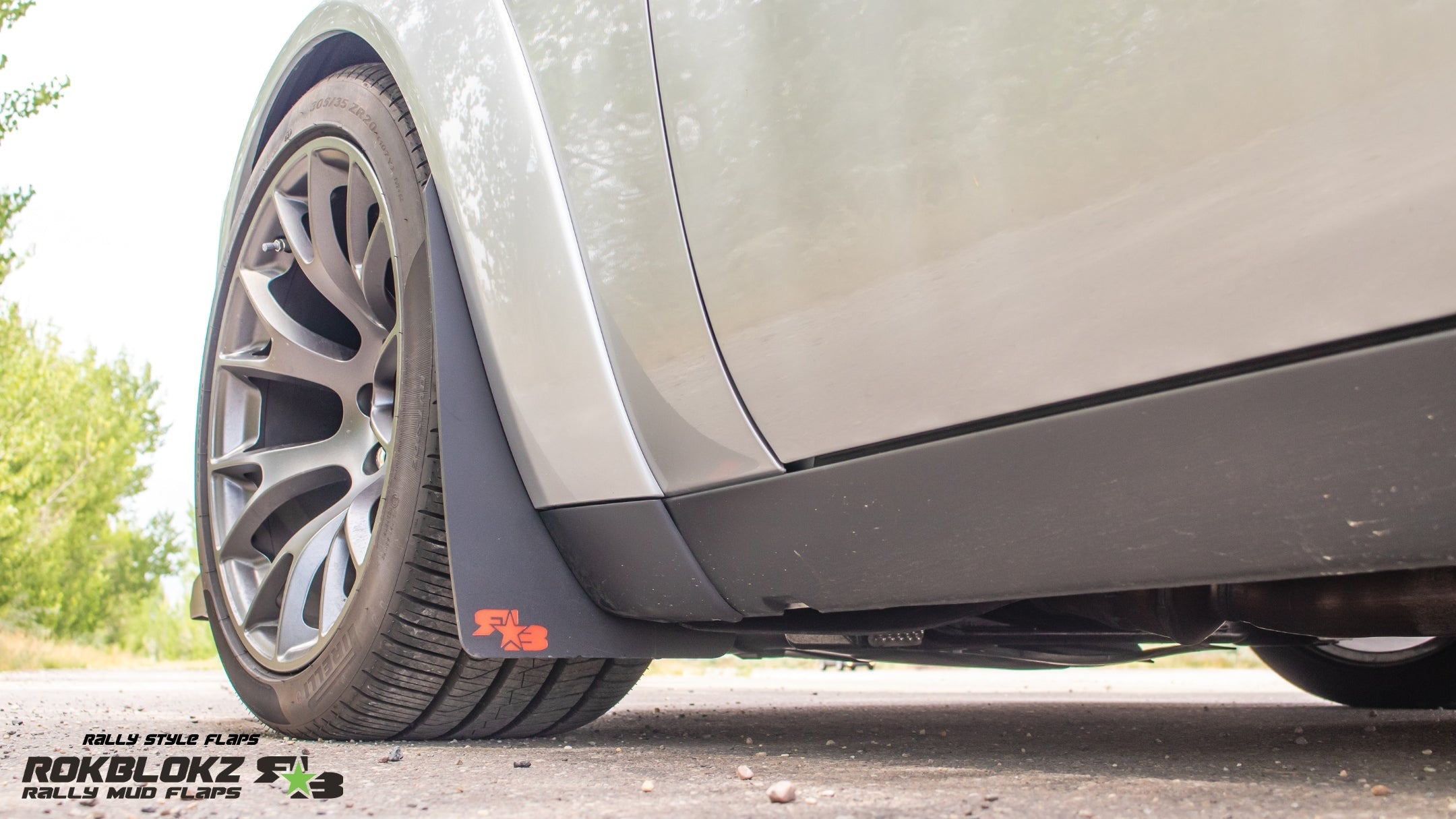 Dodge Challenger Widebody 2018-2023 Rally Mud Flaps