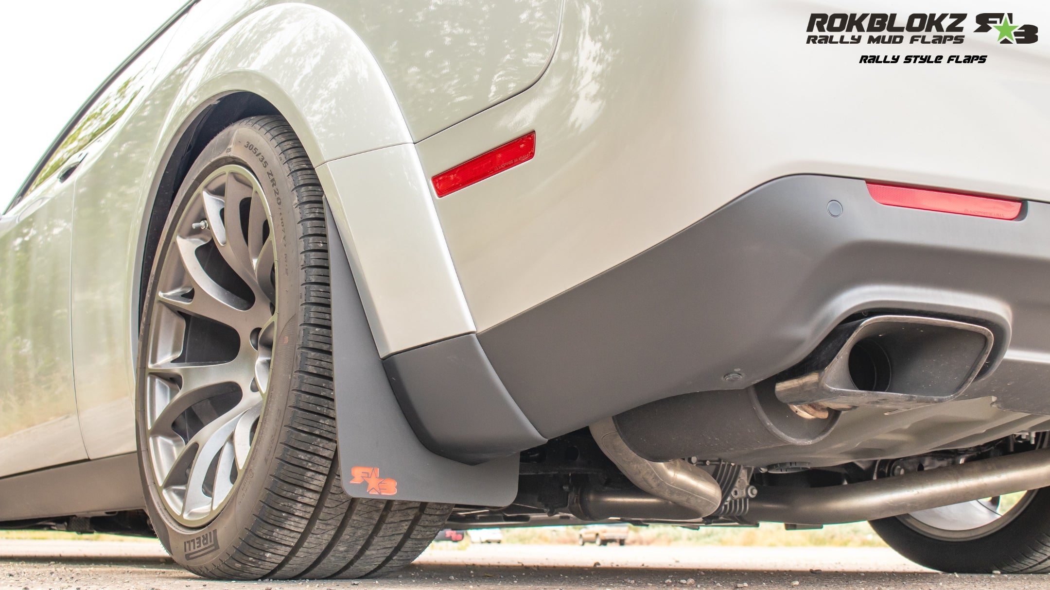 Dodge Challenger Widebody 2018-2023 Rally Mud Flaps