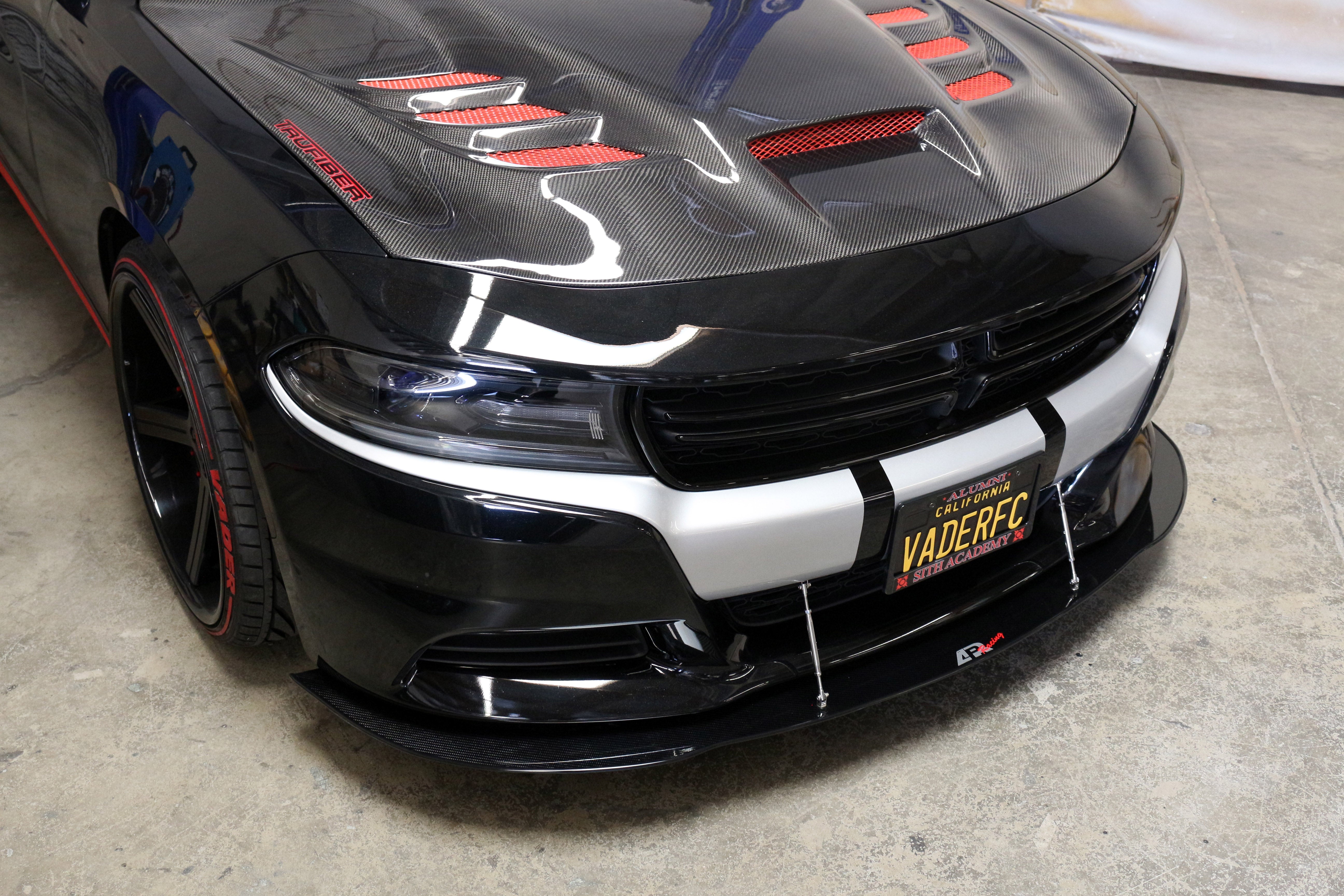 Dodge Charger RT/ SXT Carbon Fiber Front Wind Splitter 2015 - 2018-Front Wind Splitter-Grocery Getter Performance