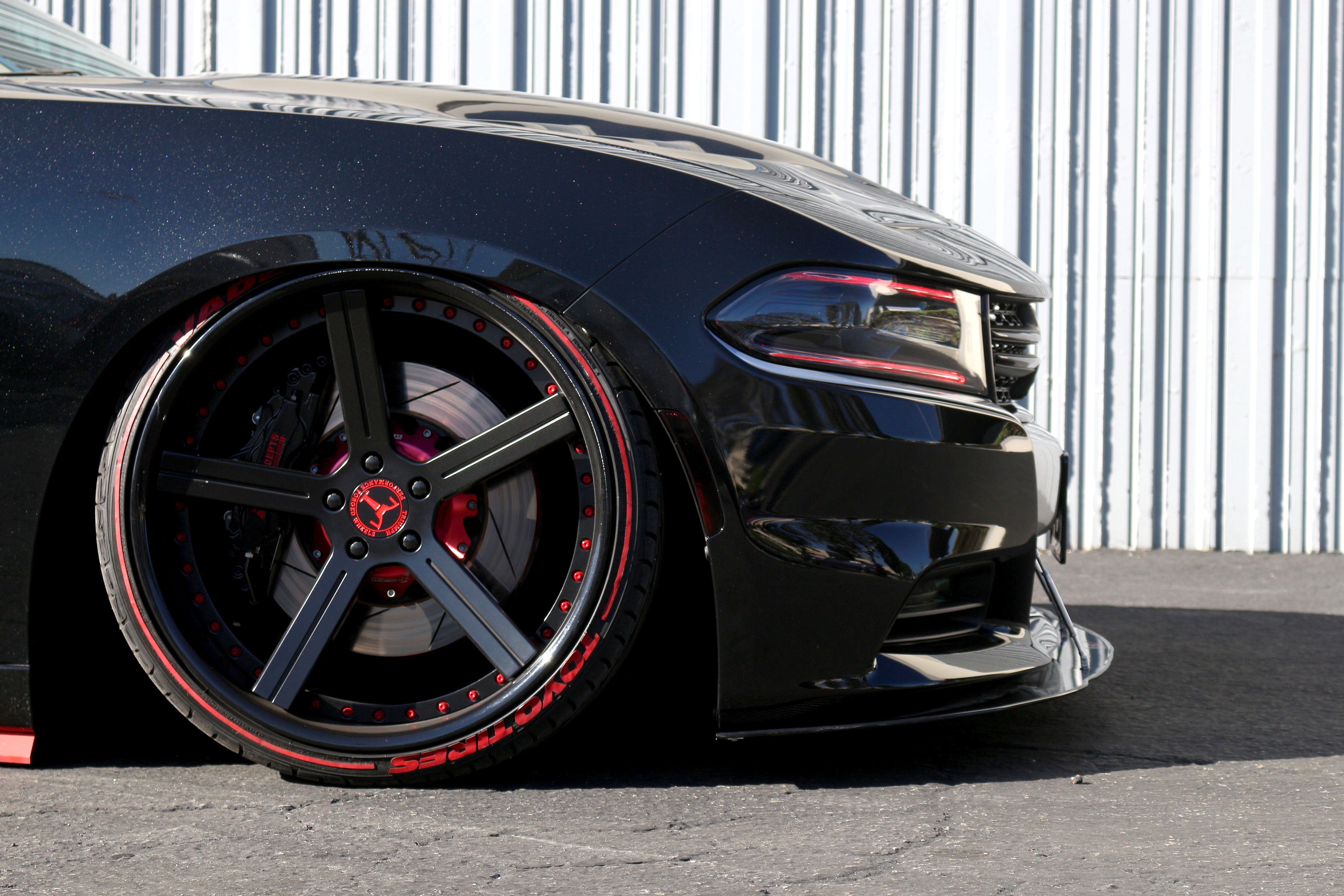 Dodge Charger RT/ SXT Carbon Fiber Front Wind Splitter 2015 - 2018-Front Wind Splitter-Grocery Getter Performance