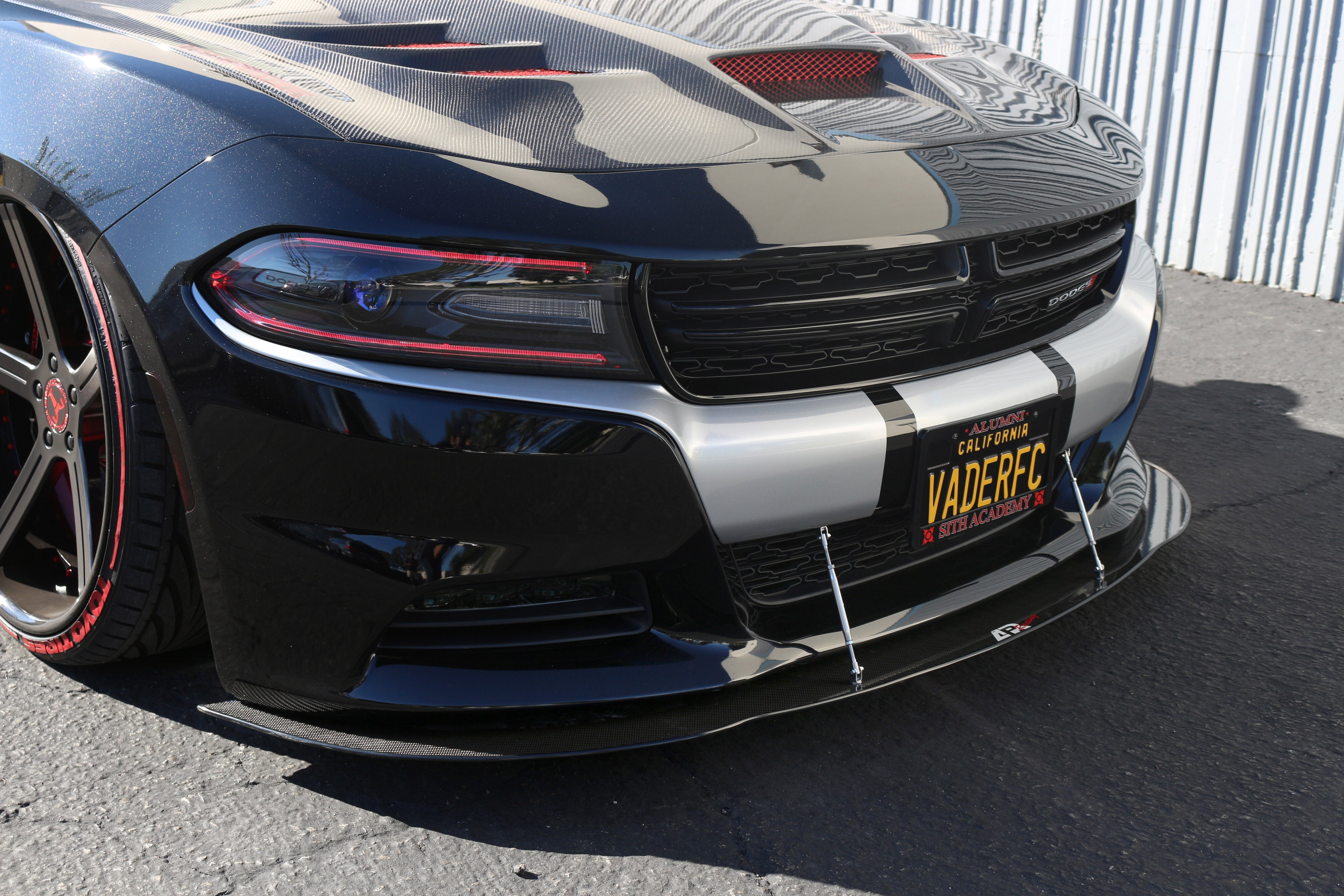 Dodge Charger RT/ SXT Carbon Fiber Front Wind Splitter 2015 - 2018-Front Wind Splitter-Grocery Getter Performance