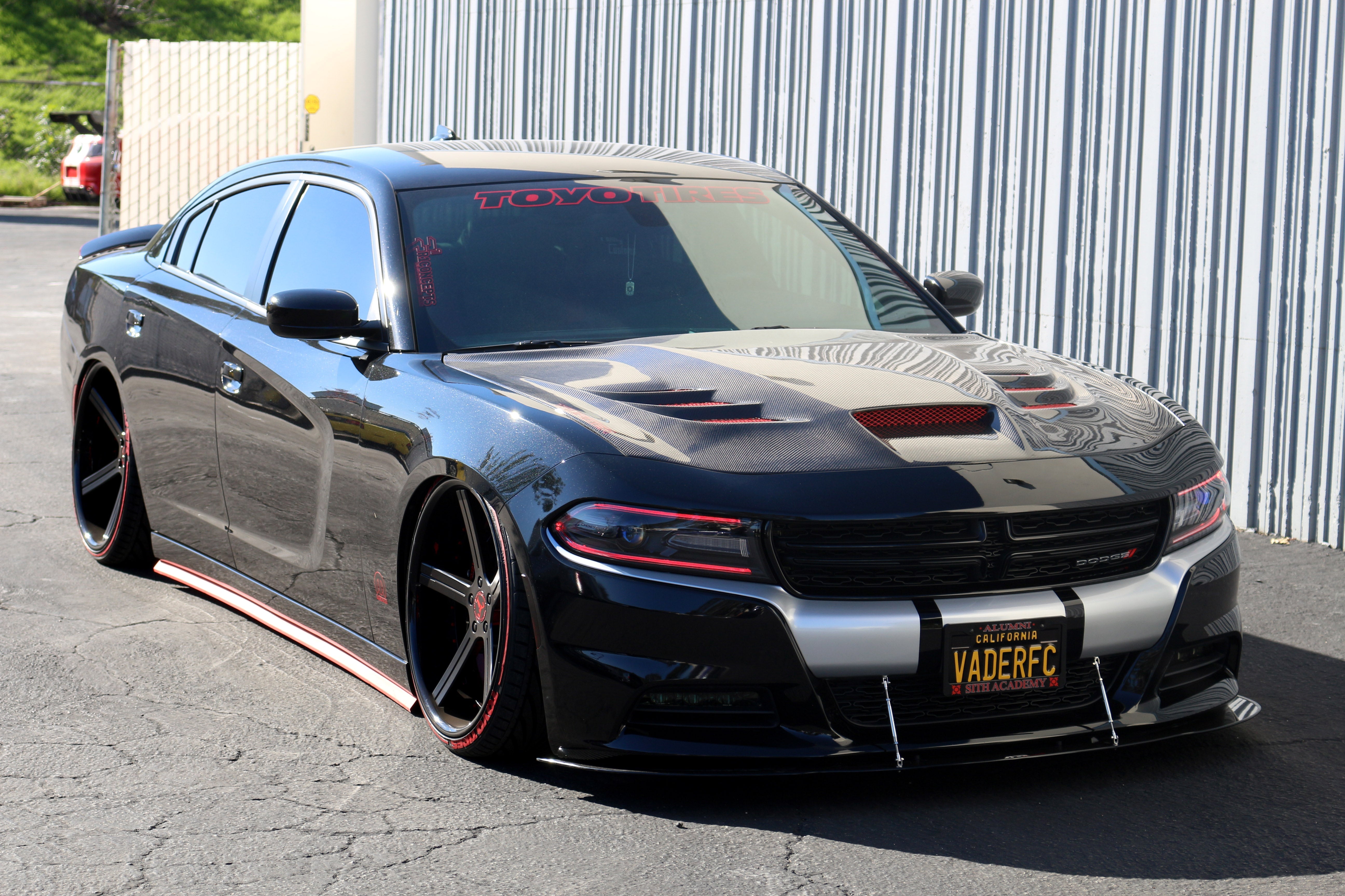 Dodge Charger RT/ SXT Carbon Fiber Front Wind Splitter 2015 - 2018-Front Wind Splitter-Grocery Getter Performance