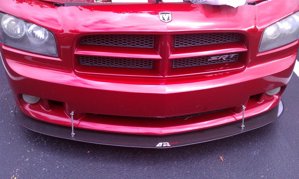 Dodge Charger SRT-8 Carbon Fiber Front Wind Splitter 2006 - 2010-Front Wind Splitter-Grocery Getter Performance