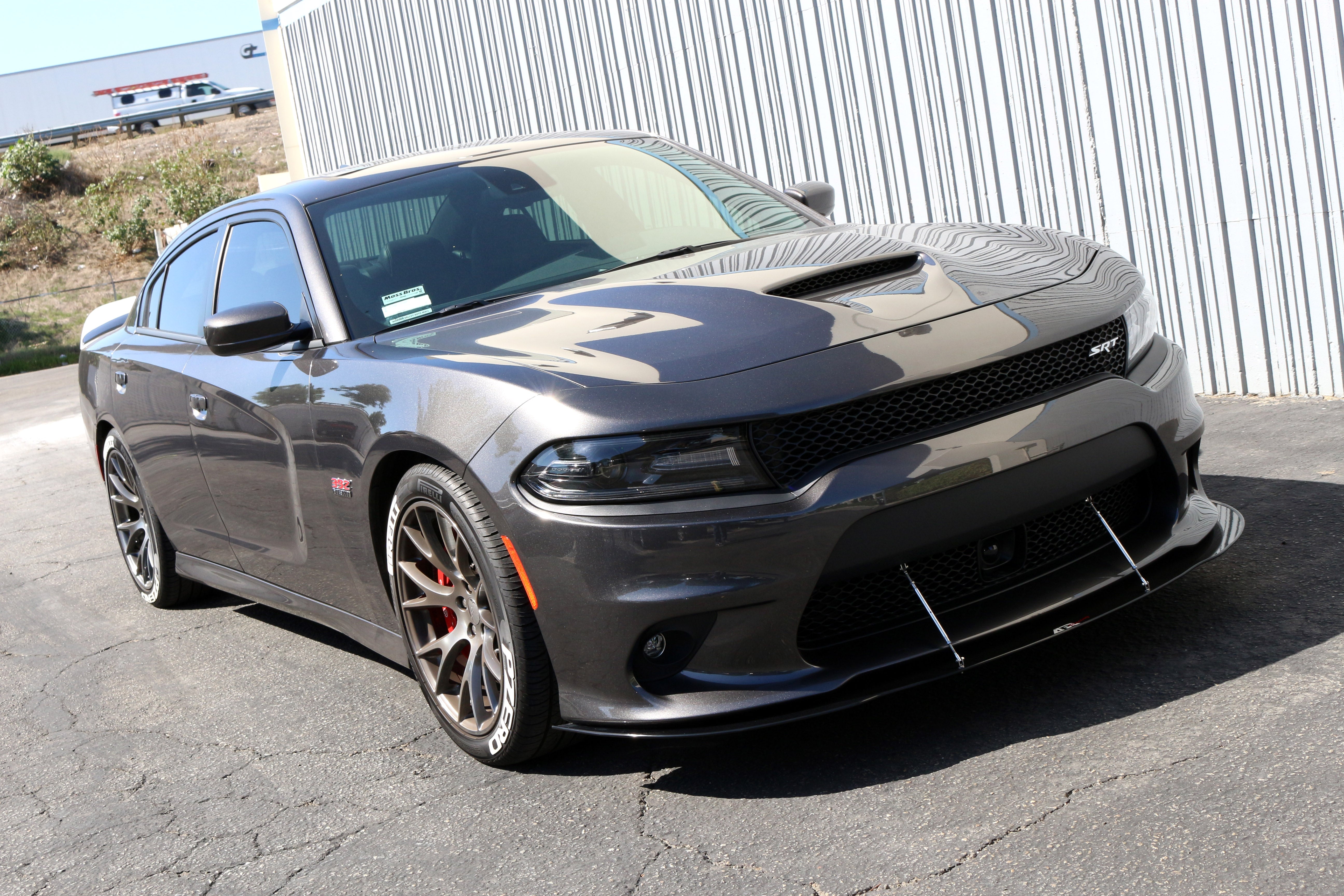 Dodge Charger SRT-8/ Hellcat/ Scat Pack Carbon Fiber Front Wind Splitter 2015 - 2019-Front Wind Splitter-Grocery Getter Performance