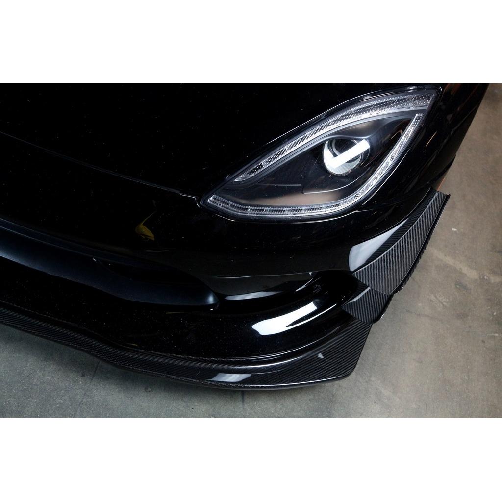 Dodge Viper Coupe Carbon Fiber Front Bumper Canards 2013-2017-Front Bumper Canards-Grocery Getter Performance