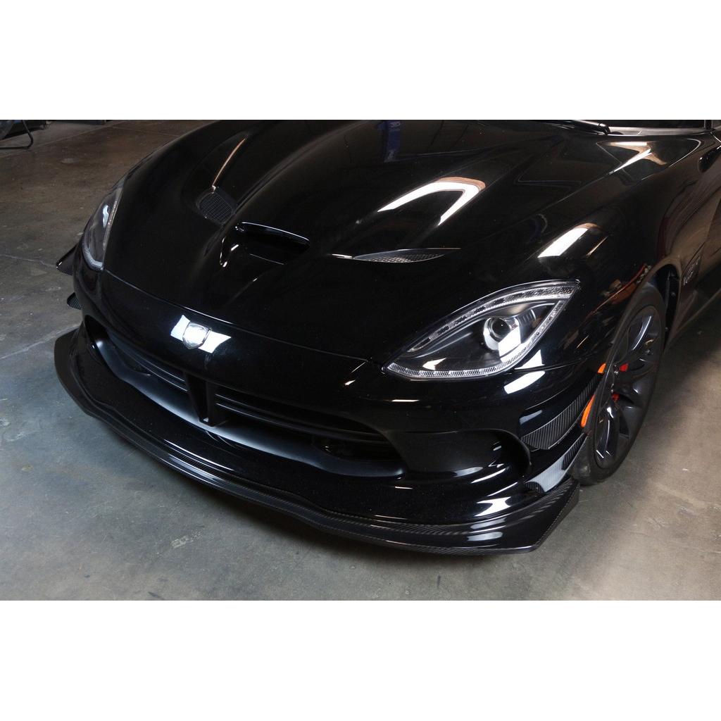 Dodge Viper Coupe Carbon Fiber Front Bumper Canards 2013-2017-Front Bumper Canards-Grocery Getter Performance