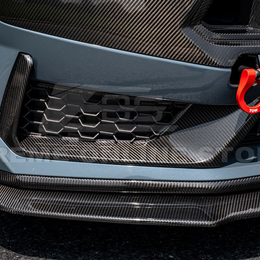 2024+ Ford Mustang Dark Horse DRY CARBON FIBER Front Grille Insert
