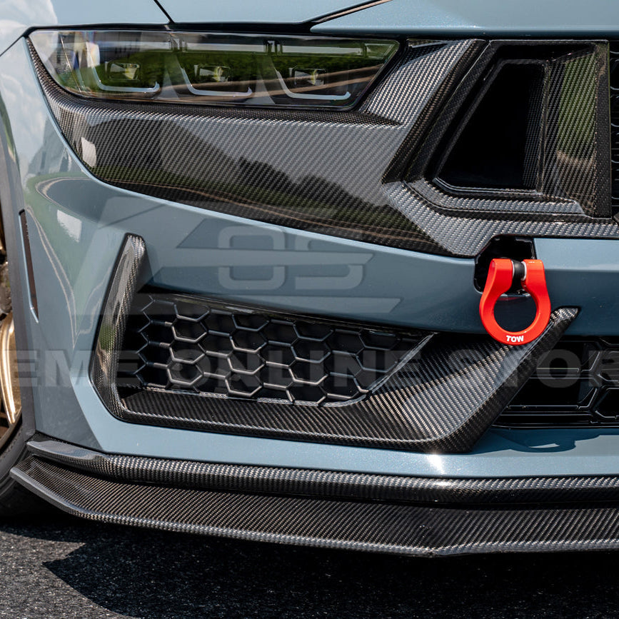 2024+ Ford Mustang Dark Horse DRY CARBON FIBER Front Grille Insert