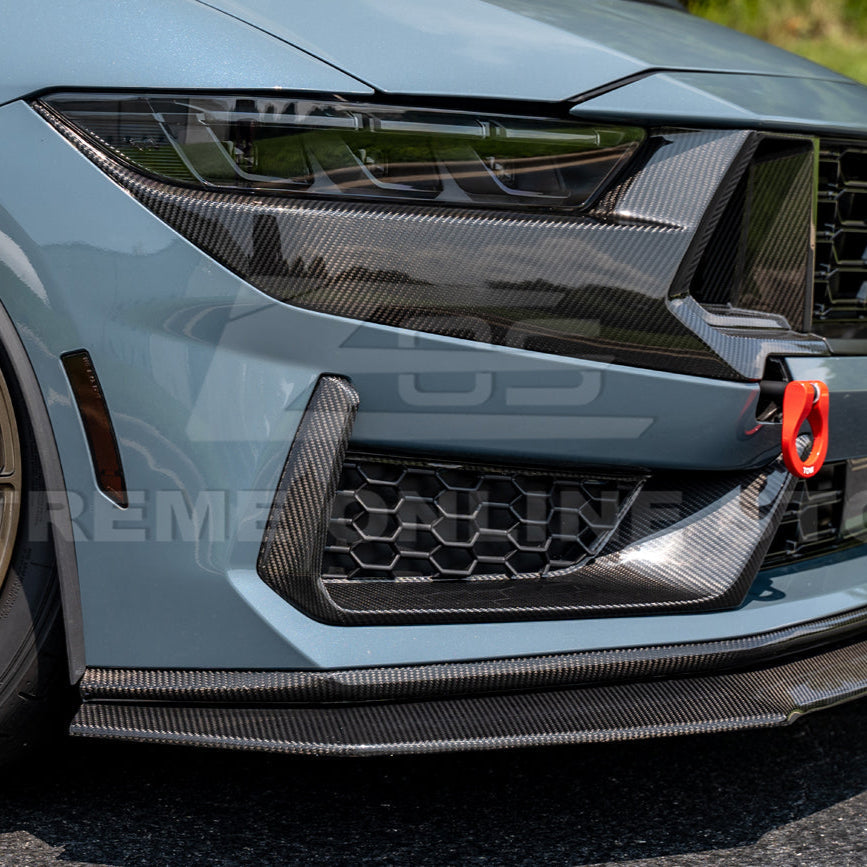 2024+ Ford Mustang Dark Horse DRY CARBON FIBER Front Grille Insert