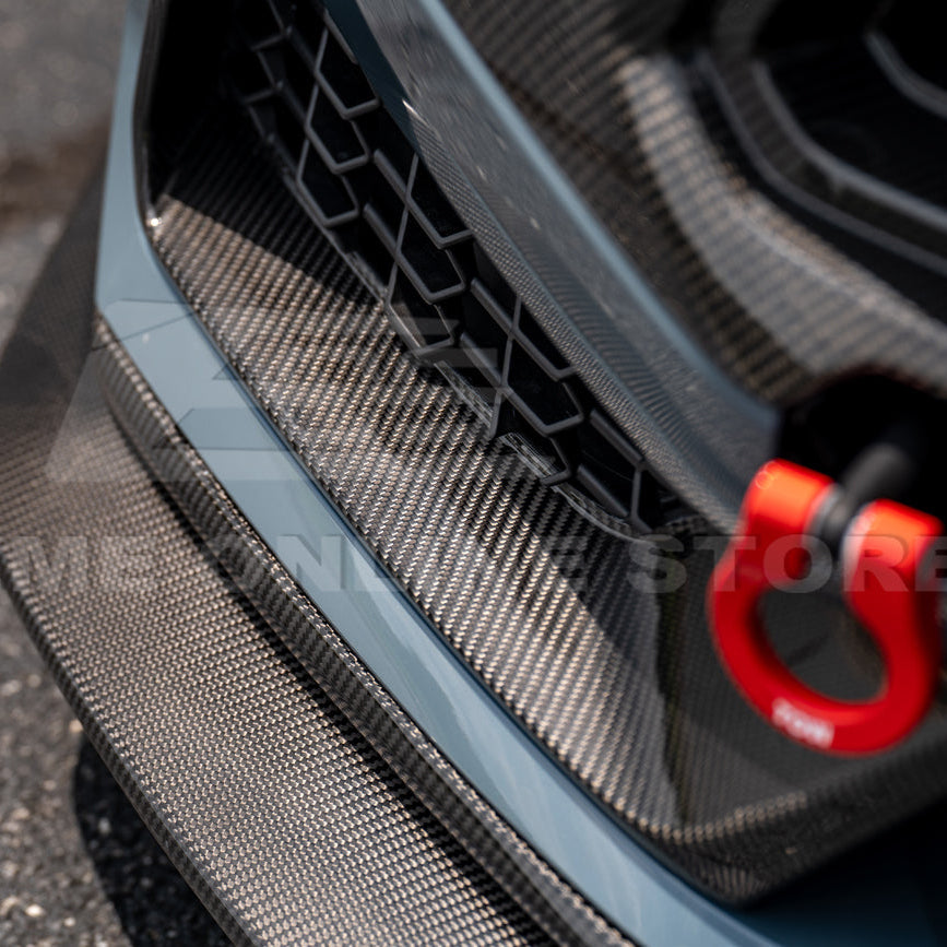 2024+ Ford Mustang Dark Horse DRY CARBON FIBER Front Grille Insert
