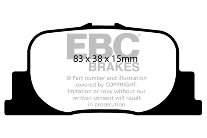 EBC 00-01 Lexus ES300 3.0 Greenstuff Rear Brake Pads-Brake Pads - Performance-Grocery Getter Performance
