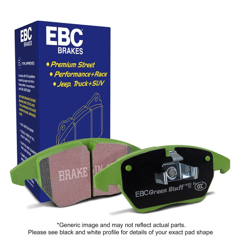 EBC 00-03 BMW Z8 5.0 Greenstuff Front Brake Pads-Brake Pads - Performance-Grocery Getter Performance