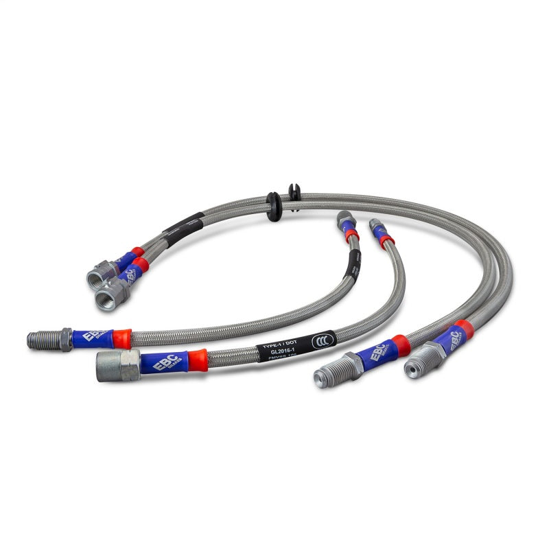 EBC 00-04 BMW M5 5.0L Stainless Steel Brake Line Kit-Brake Line Kits-Grocery Getter Performance