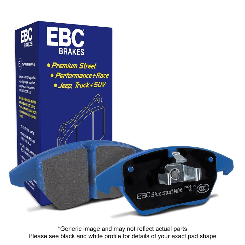 EBC 01-03 Mazda Miata MX5 1.8L Bluestuff Front Brake Pads-Brake Pads - Racing-Grocery Getter Performance