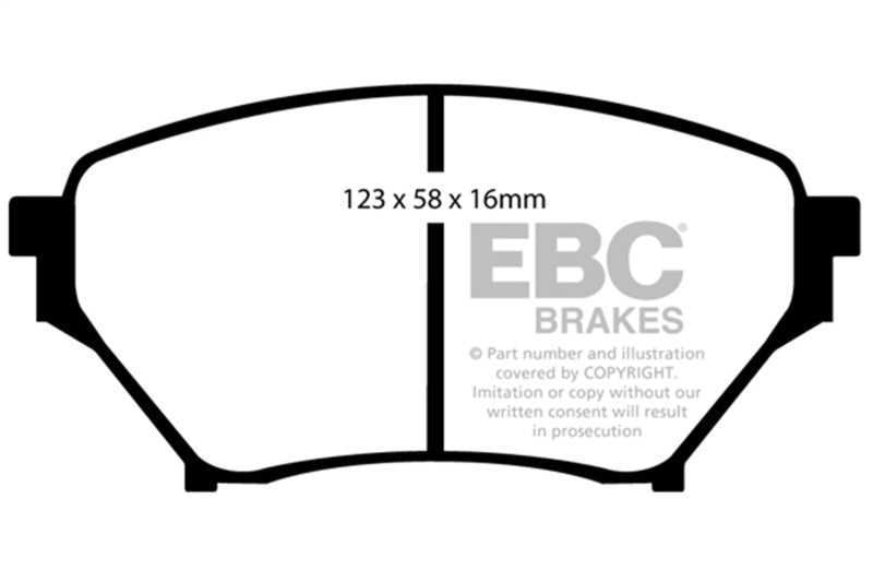 EBC 01-03 Mazda Miata MX5 1.8L Bluestuff Front Brake Pads-Brake Pads - Racing-Grocery Getter Performance