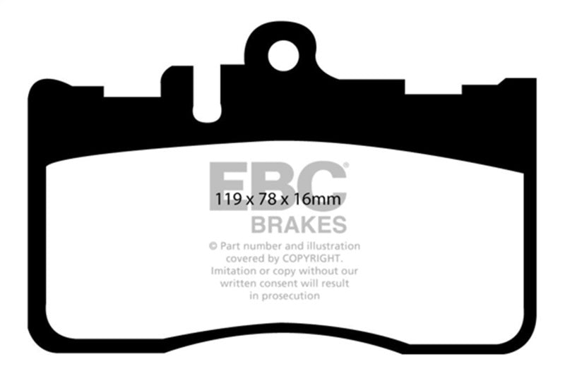 EBC 01-06 Lexus LS430 4.3 Greenstuff Front Brake Pads-Brake Pads - Performance-Grocery Getter Performance