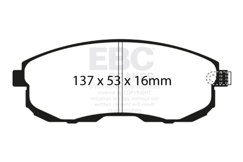 EBC 02-03 Infiniti G20 2.0 Greenstuff Front Brake Pads-Brake Pads - Performance-Grocery Getter Performance